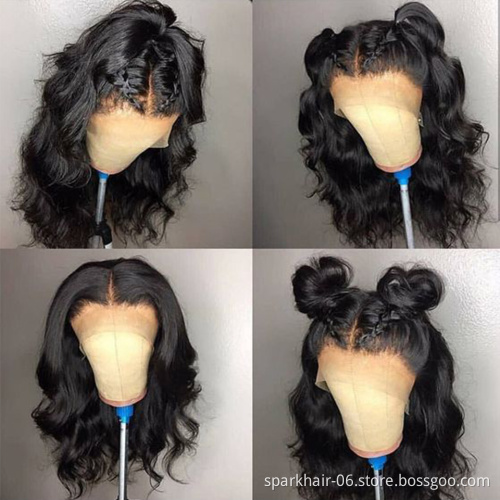 Cheap Wholesale Human Hair Wigs Lace Frontal Body Wave Wig Full Virgin Brazilian Cuticle Aligned Lace Closure Human Hair Wigs